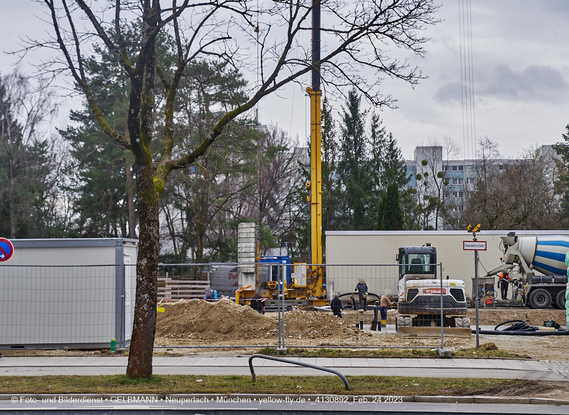 24.02.2023 -  Baustelle Haus für Kinder in Neupelach Quiddestraße 3